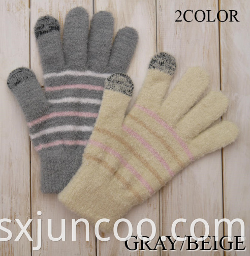 Hot Sale Brushed Winter Outdoor Ladies' Warm Gloves